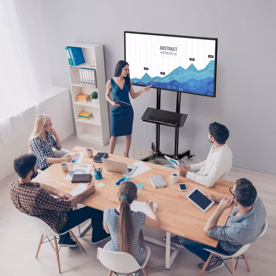 65" LCD Display Stand-Alone Digital Signage Full HD Screen LCD Display LCD Advertise Machine with Remote Control and Dual System