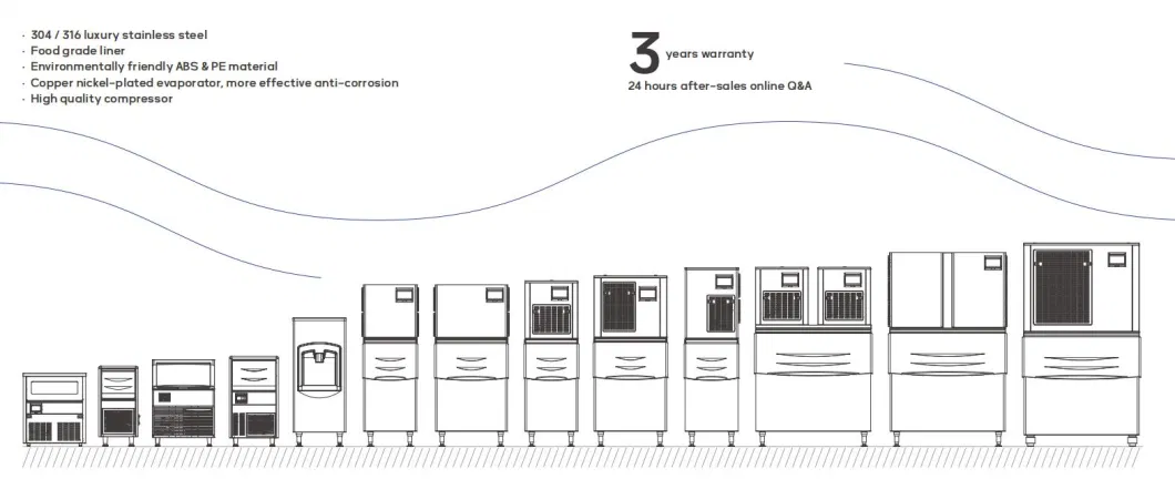Commercial Catering Equipment Machine Crushed Icemaker Granular Ice Making Machine Granular Machine