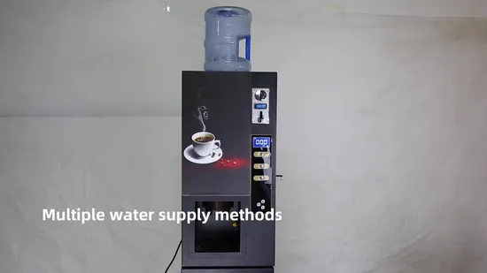 Máquina de venda automática de refrigerador de bebidas de café instantâneo